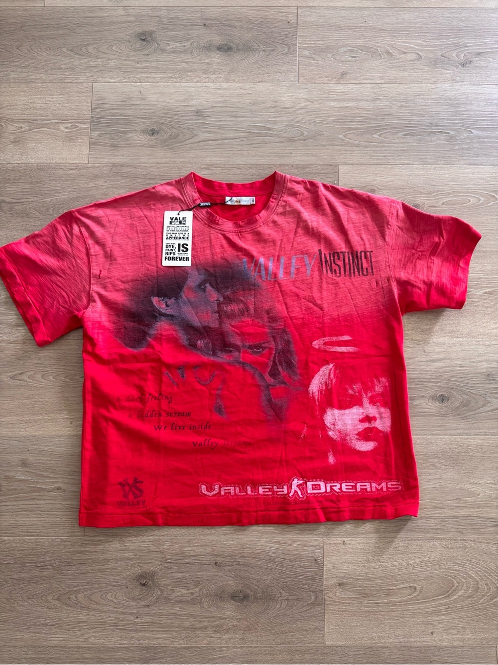Valley Dreams Red Graphic Short Sleeve Tee
